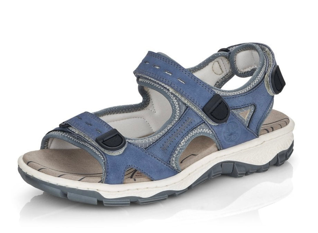 BLUE HOOK & LOOP SANDAL