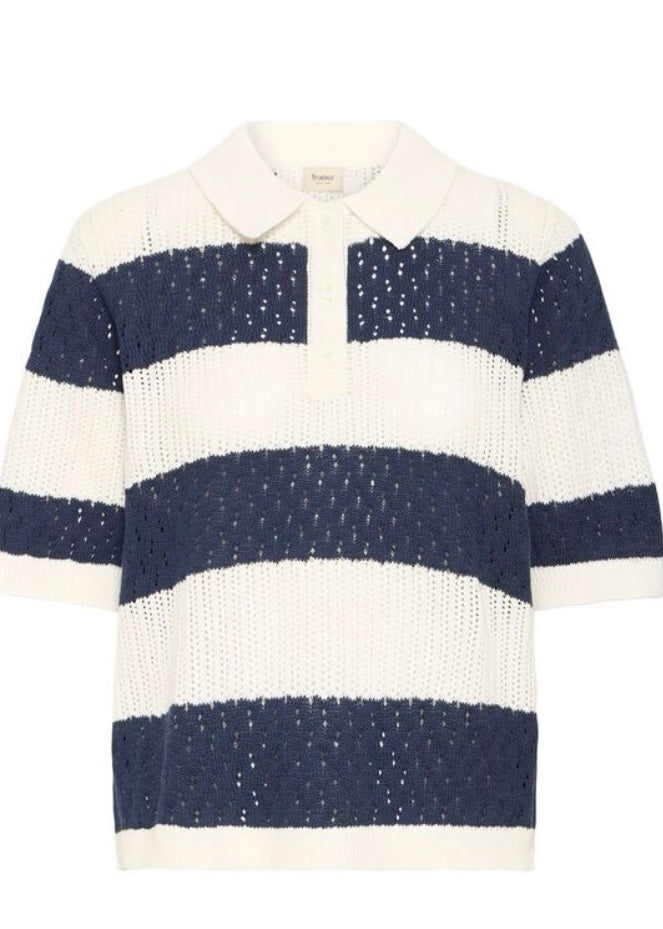 NAVY BLAZER VALLY KNITTED PULLOVER