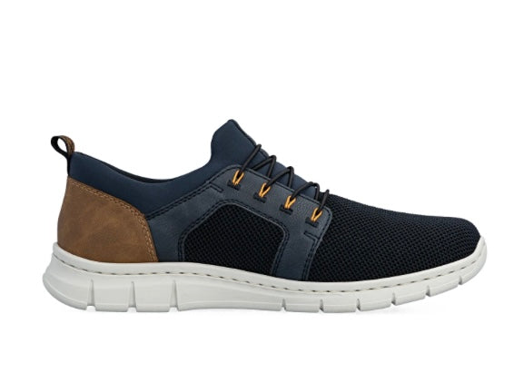 MENS BLUE ELASTICATED SHOE