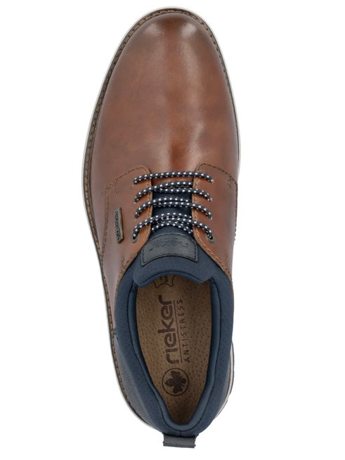 Rieker Men's Brown Leather Slip-On Shoes 14755-24