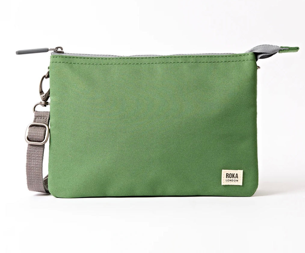 CARNABY RECYCLED CANVAS CROSSBODY BAG ARTICHOKE