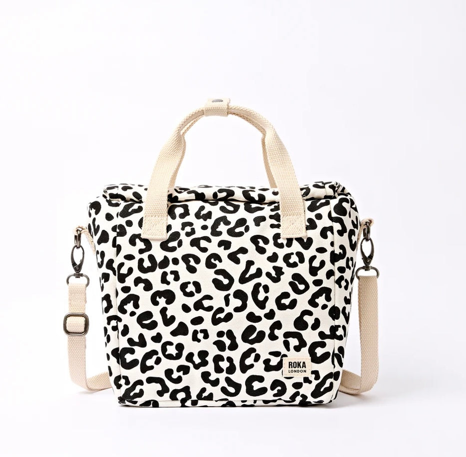HAMPSTEAD COTTON CANVAS BAG SUMMER LEOPARD
