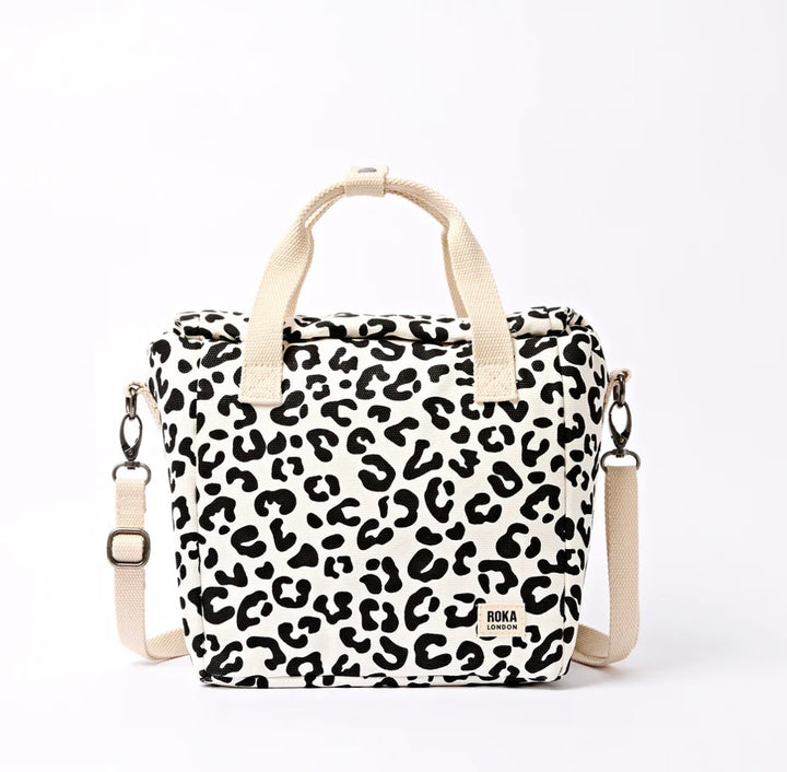 HAMPSTEAD COTTON CANVAS BAG SUMMER LEOPARD