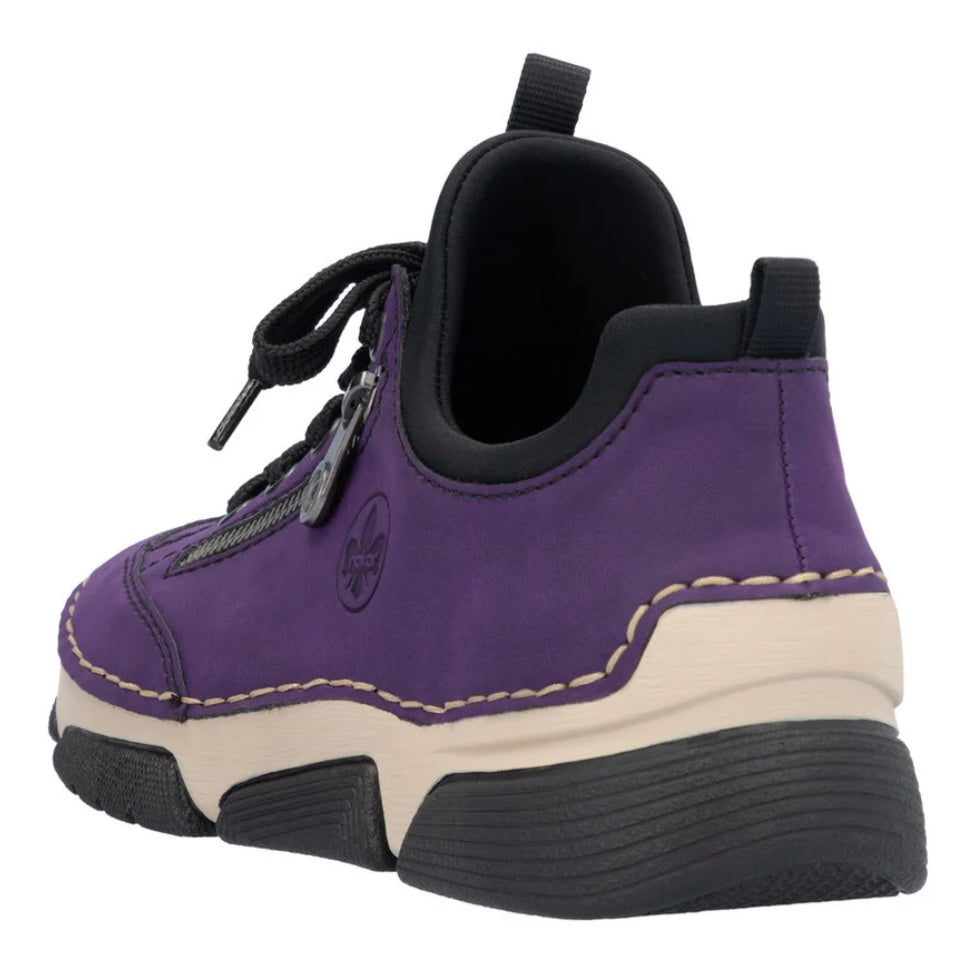 LADIES PURPLE SLIP ON TRAINERS