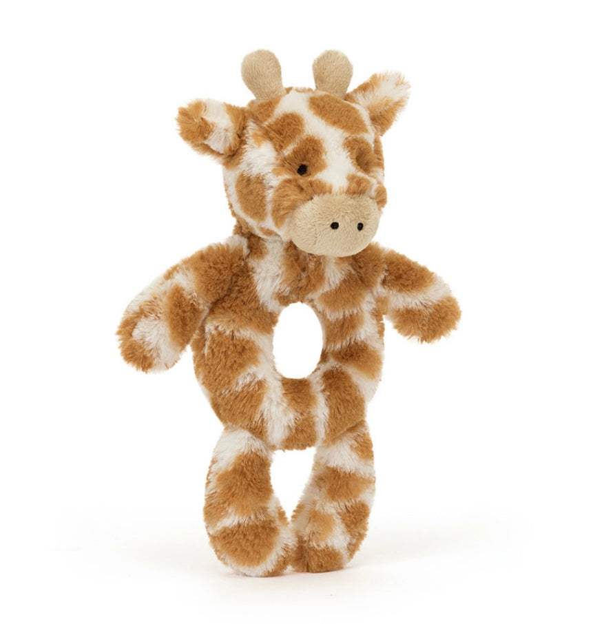 BASHFUL GIRAFFE RING RATTLE