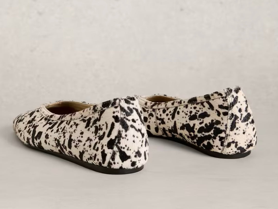 BROWN MULTI SLOANE BALLERINA SHOE