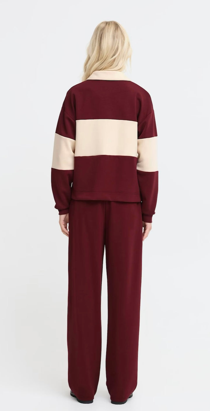 PORT ROYALE PUSTI CONTRAST POLO PULLOVER