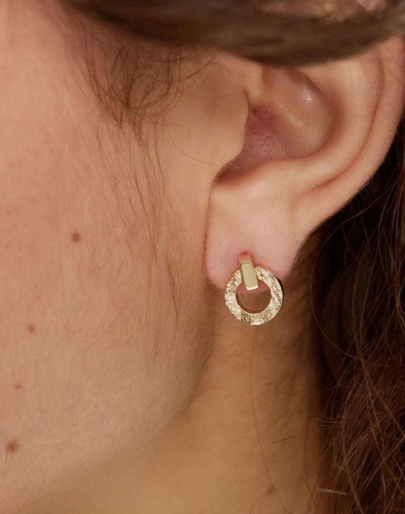 GOLD PALM EARRINGS