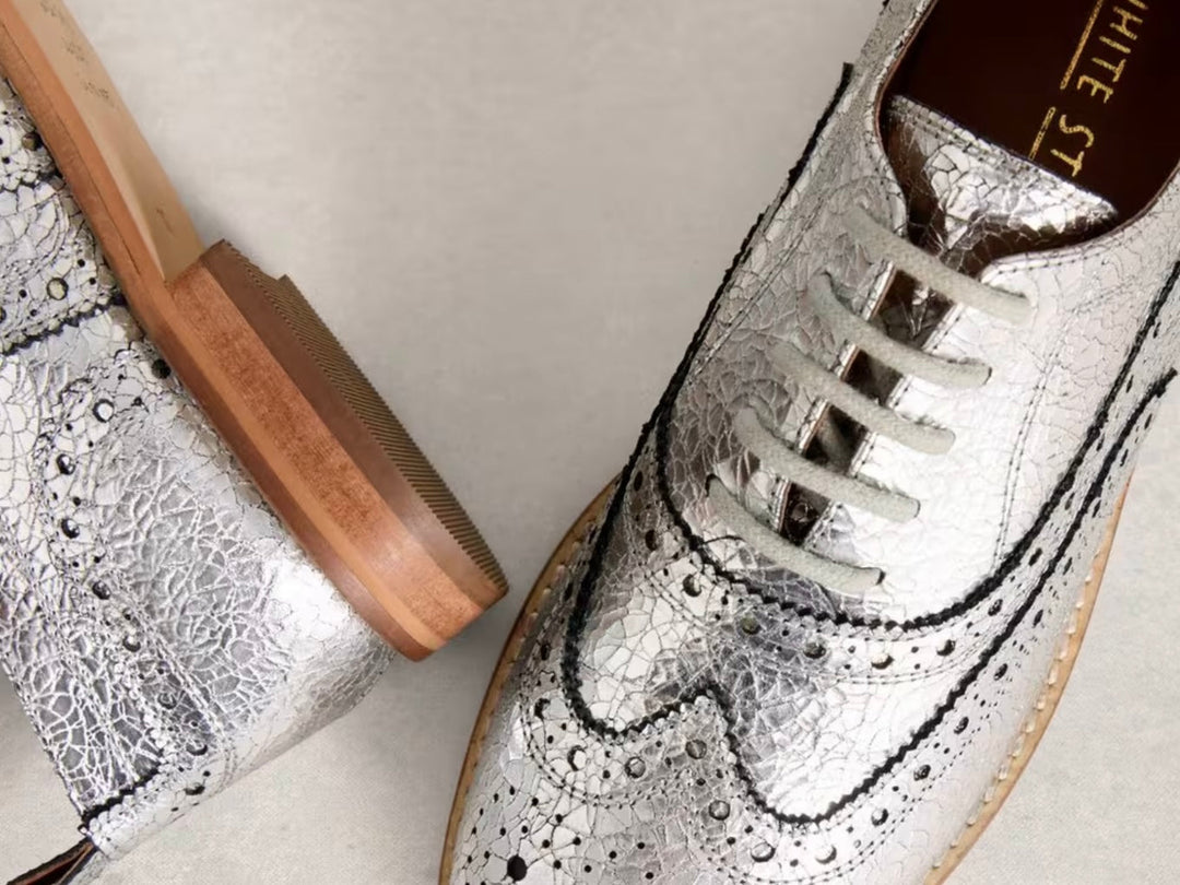 SILVER THISTLE LACE UP BROGUE
