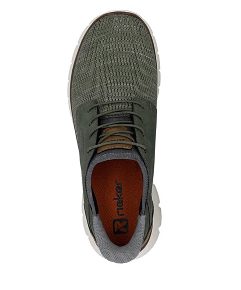 GREEN ELASTICATED TRAINER SHOE