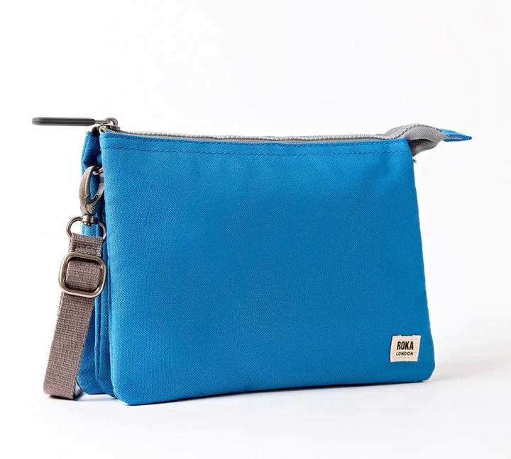 CARNABY RECYCLED CANVAS CROSSBODY BAG MALIBU BLUE