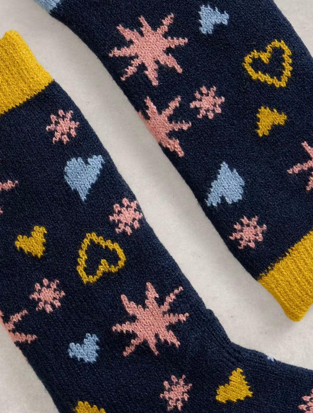 STARS & HEARTS CABIN SOCK