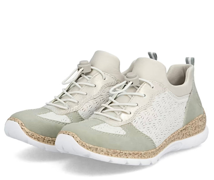 BEIGE ELASTICATED SHOE