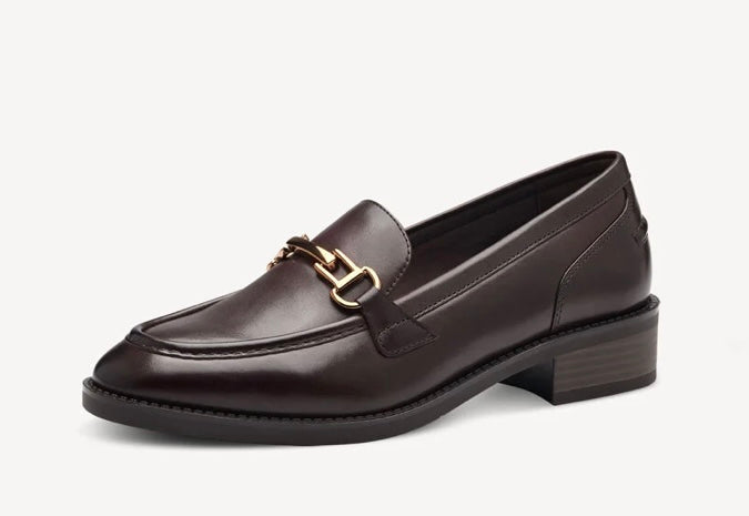 MAHOGANY BROWN LEATHER LOAFER