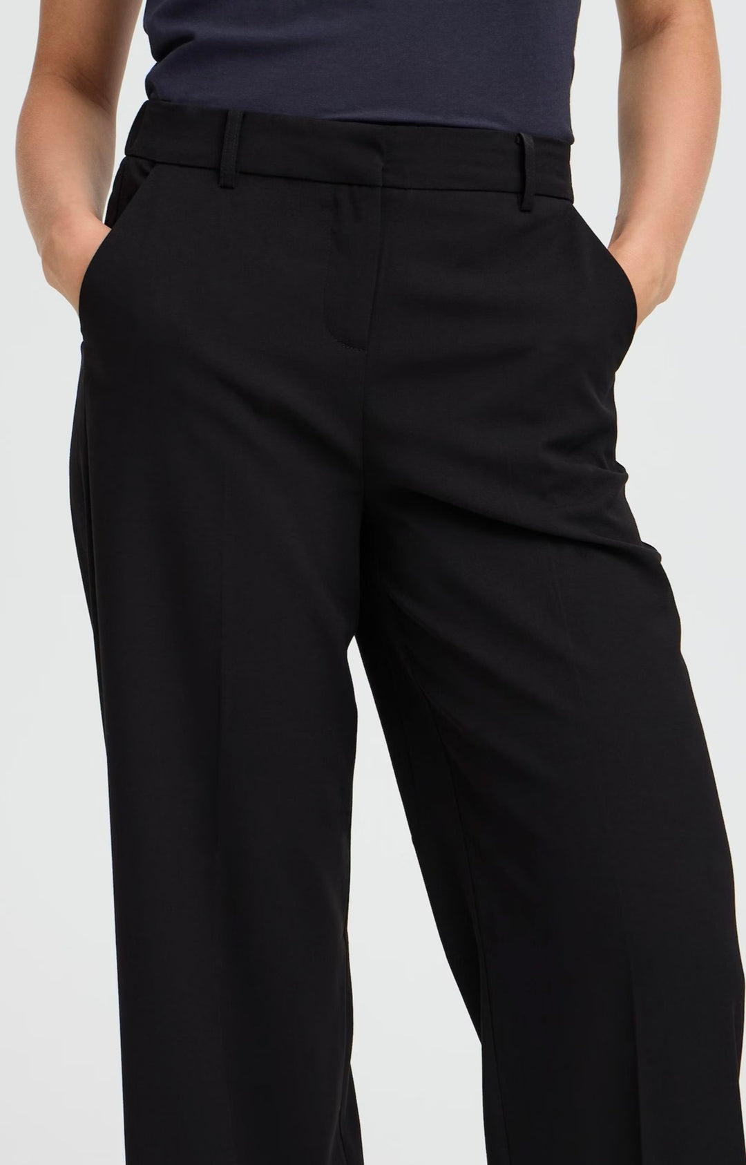 BLACK DANTA WIDE LEG TROUSER