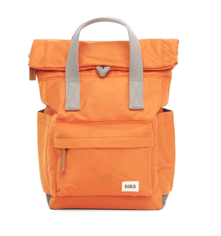 BURNT ORANGE CANFIELD B RECYCLED NYLON SMALL BACKPACK