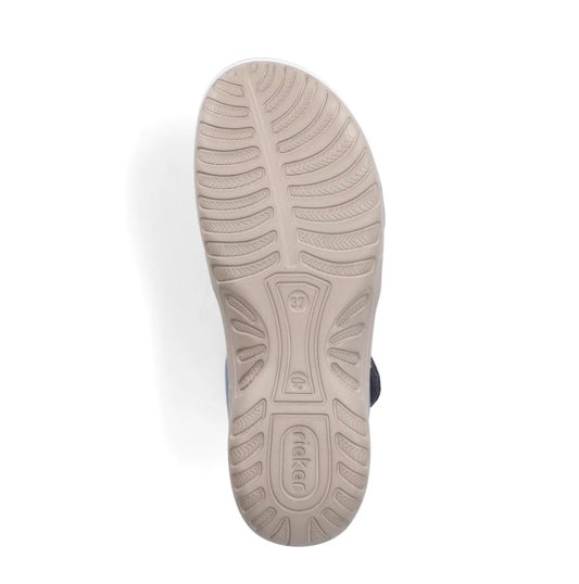 64870-14 BLUE ELASTICATED WALKING SANDAL