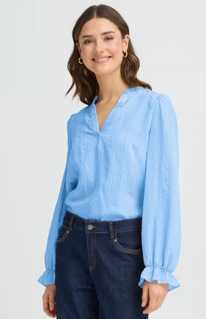 DELLA ROBBIA BLUE VALMA BLOUSE