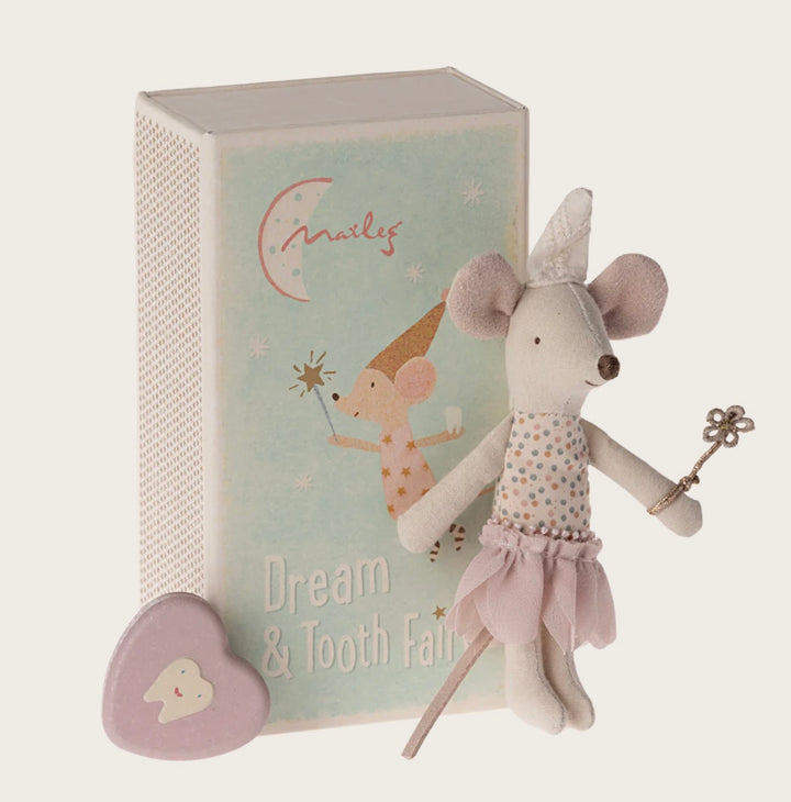 LITTLE SISTER TOOTH FAIRY MOUSE IN MATCHBOX