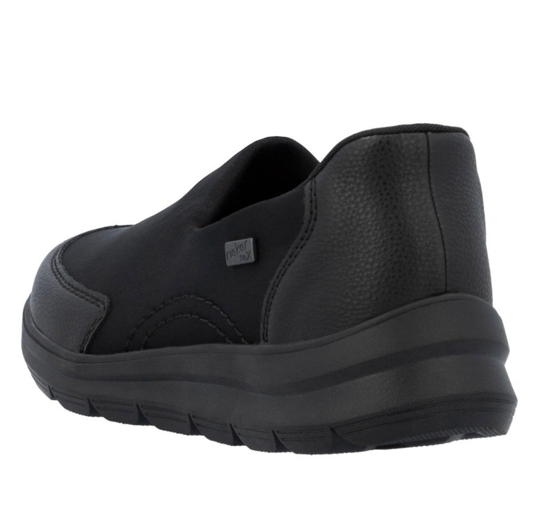 Rieker Women's Black Slip-On Shoes Z0054-00
