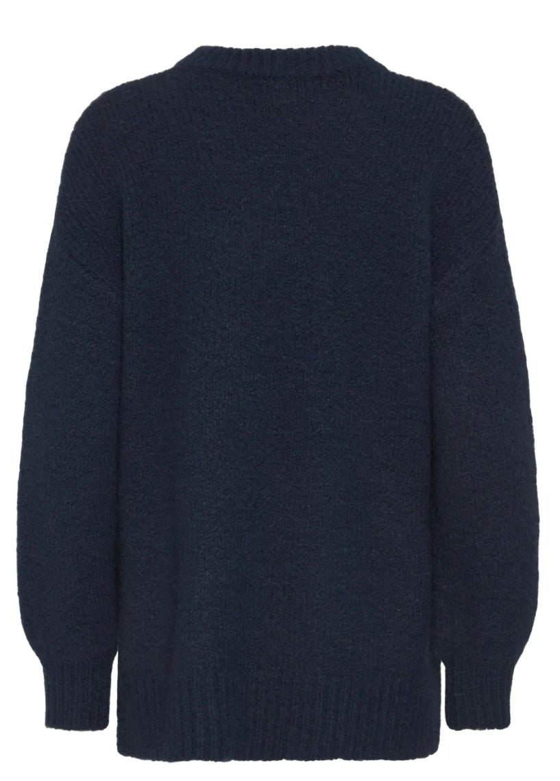 NAVY BLAZER MELANGE MILLERS LONG JUMPER