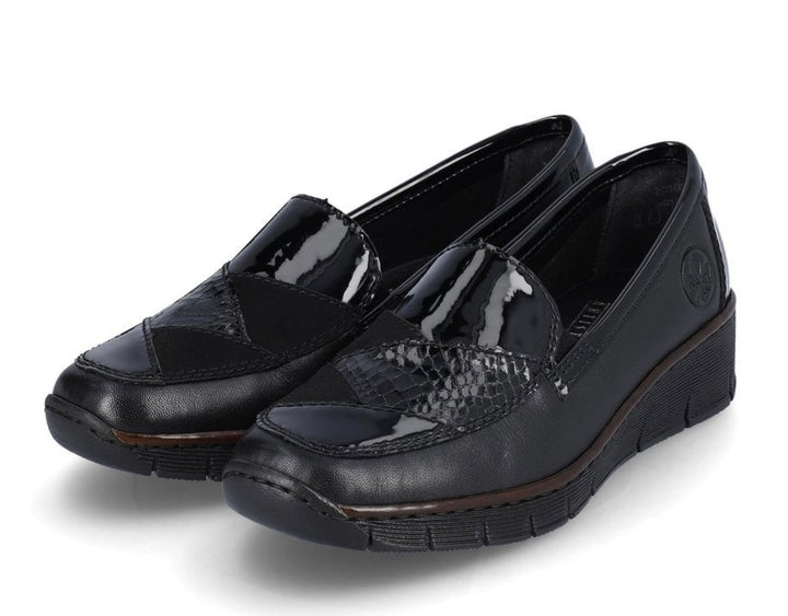 BLACK ELASTICATED SHOE