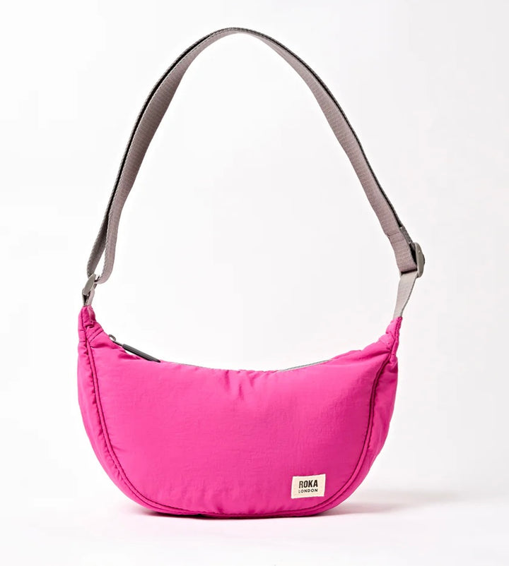 FARRINGDON TASLON RECYCLED NYLON CROSSBODY BAG VERY BERRY