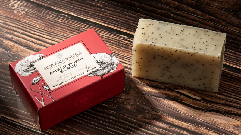Amber Poppy Scrub Soap Brick