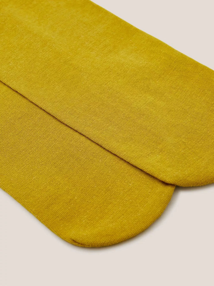 DARK CHARTREUSE PATTY ORGANIC PLAIN TIGHTS