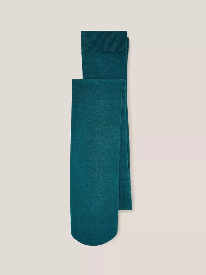 TEAL PATTY PLAIN TIGHTS