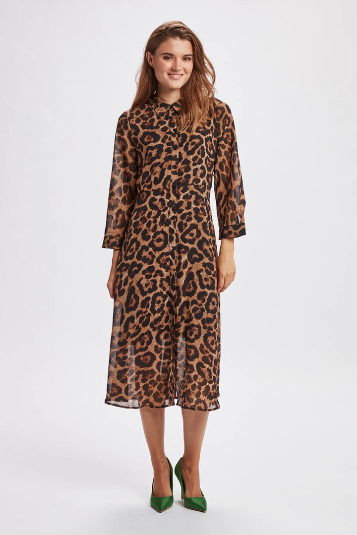 NUTMEG LEOPARD PRINT MALIA DRESS