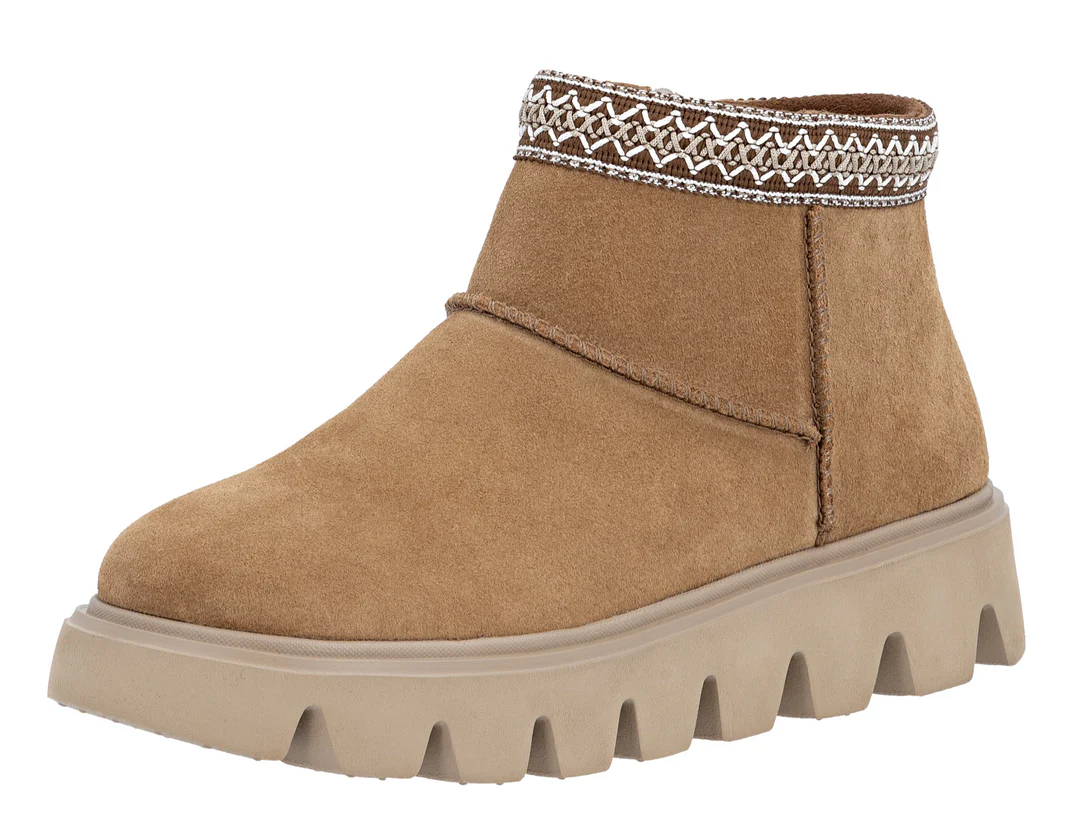 BROWN SUEDE ZIP BOOT