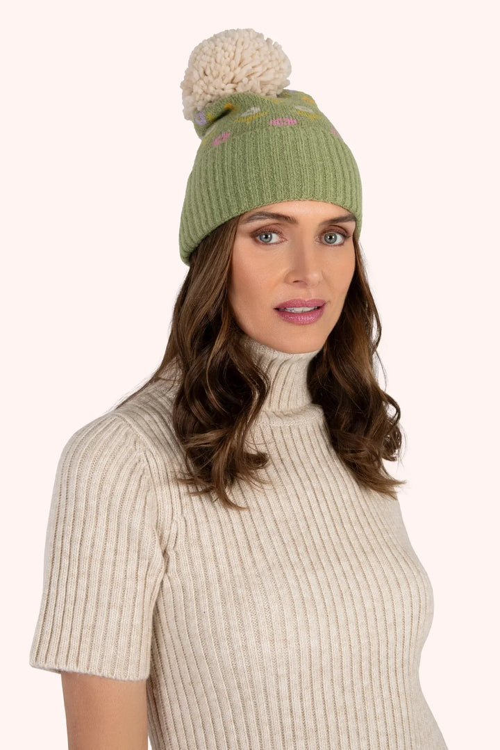 SAGE WILLOW POM POM HAT