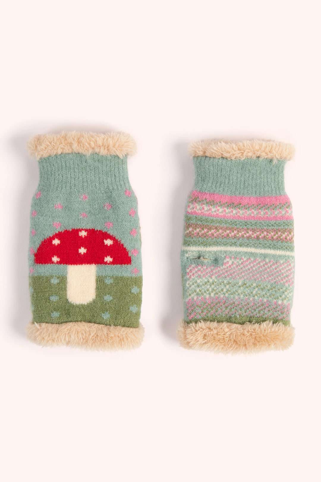 ICE TOADSTOOL WRIST WARMERS