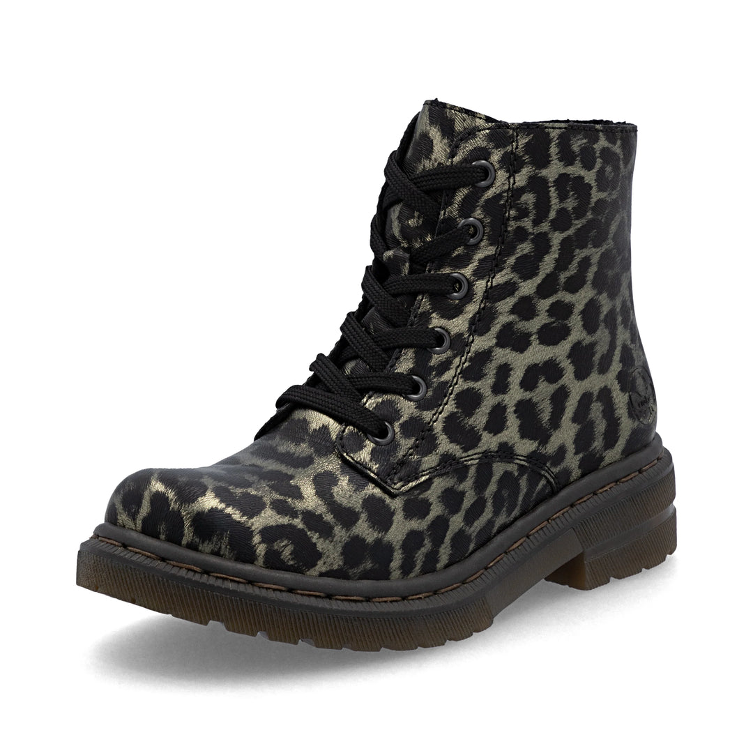 78240-90 GOLD LEOPARD BOOTS