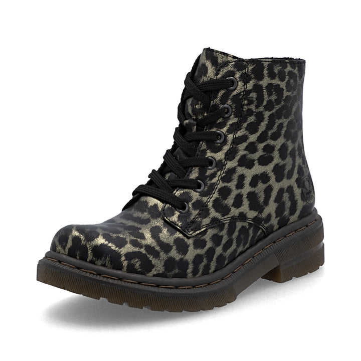 78240-90 GOLD LEOPARD BOOTS