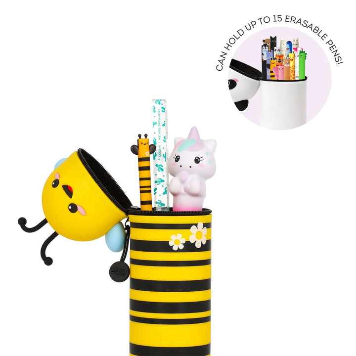 BEE DIFFERENT 2 IN 1 SILICONE PENCIL CASE