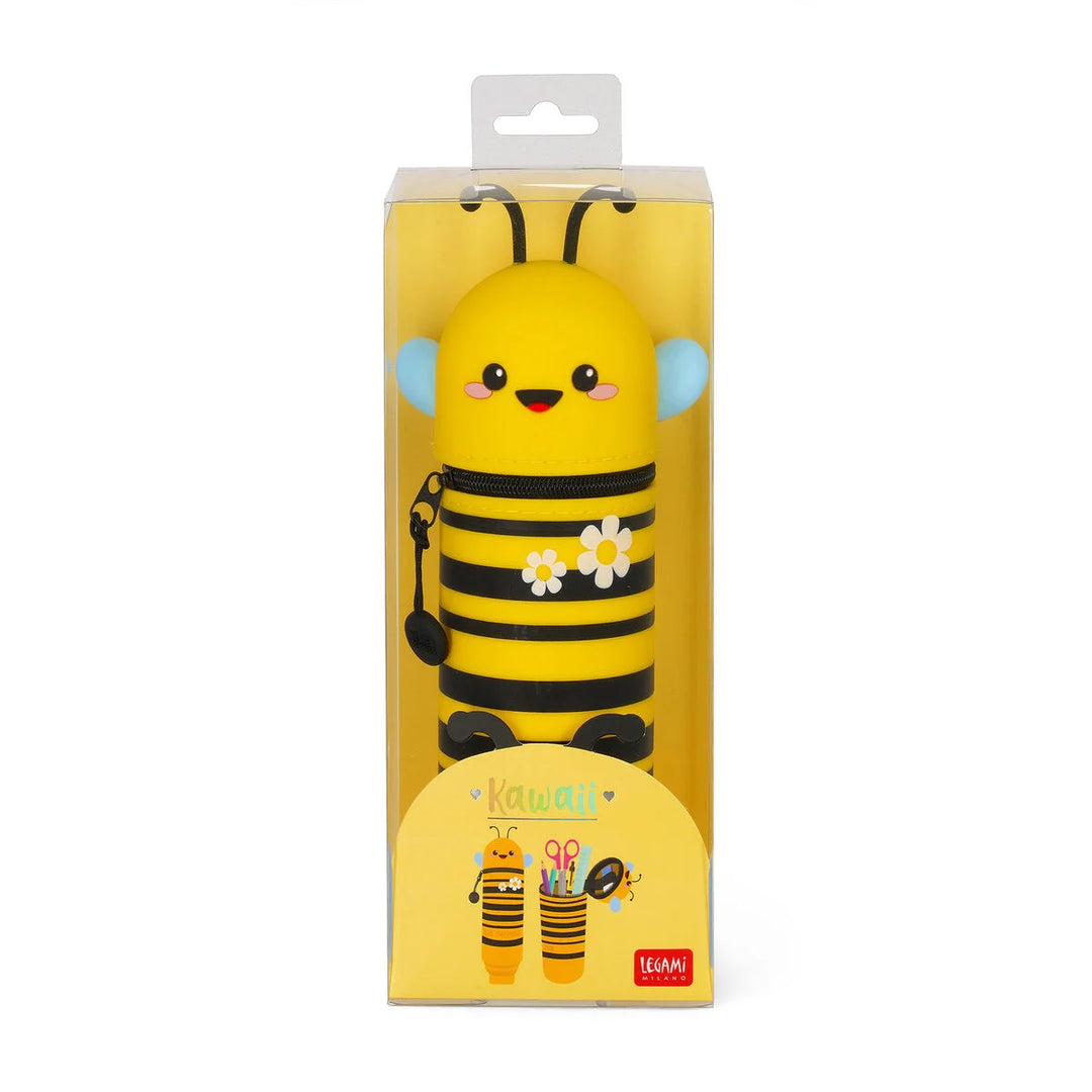 BEE DIFFERENT 2 IN 1 SILICONE PENCIL CASE