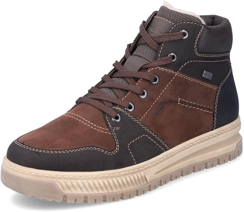 MENS BROWN COMBINATION EXTRA WIDE BOOT