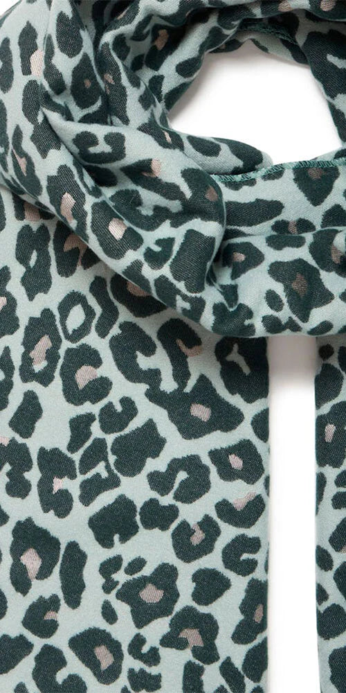 BLUE SURF MIX VILEOPARD SCARF