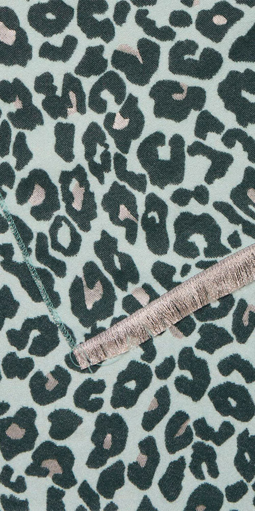 BLUE SURF MIX VILEOPARD SCARF