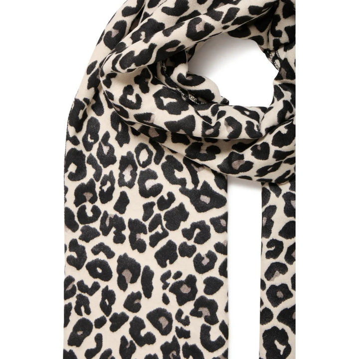 BLACK MIX VILEOPARD SCARF