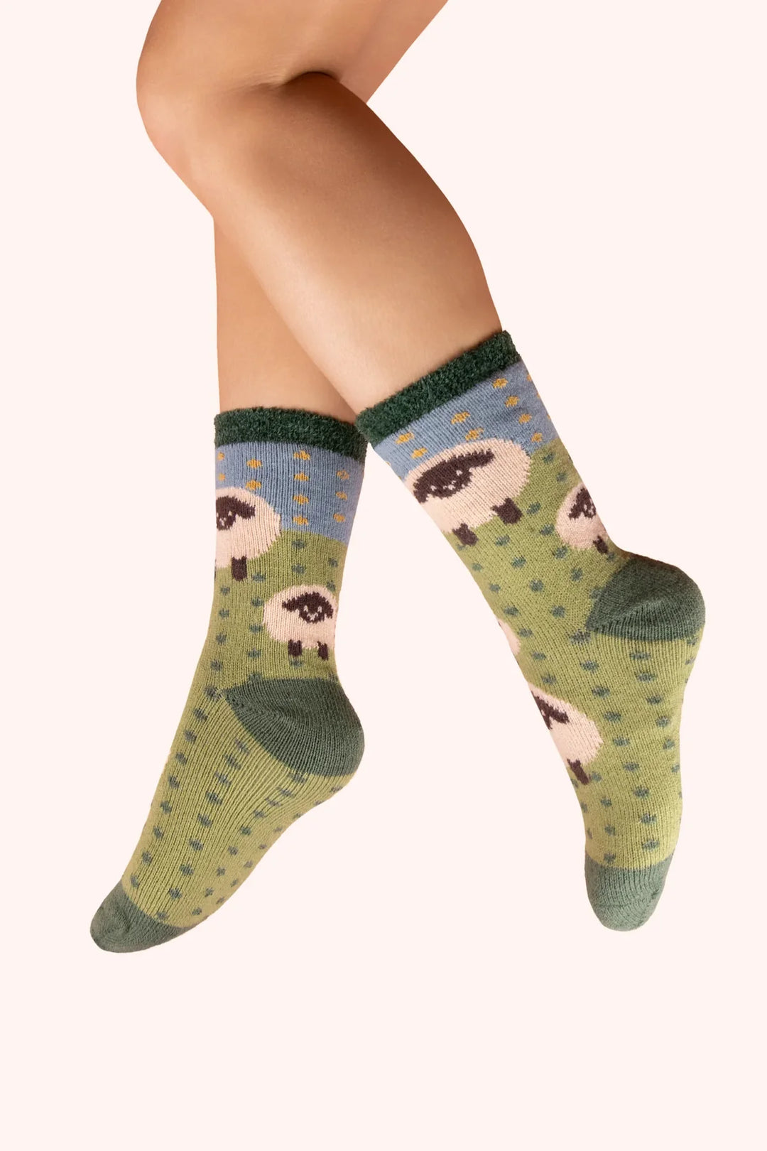 COSY SOCK - COSY SHEEP GREEN