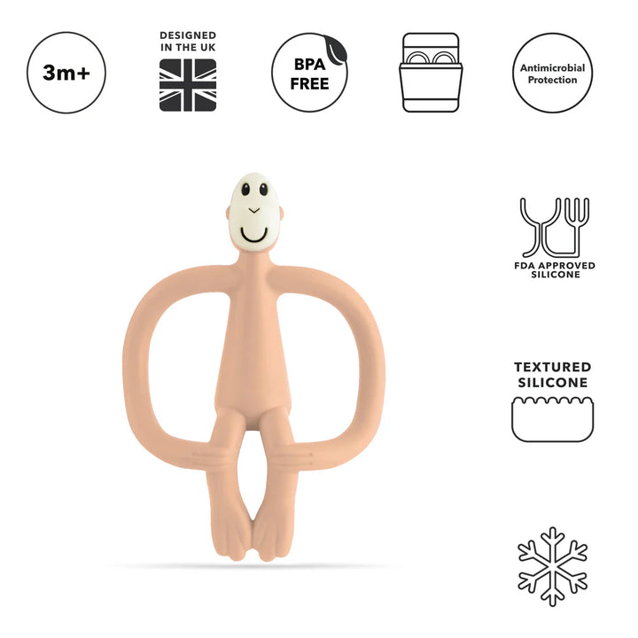 DUSTY PINK MONKEY TEETHER