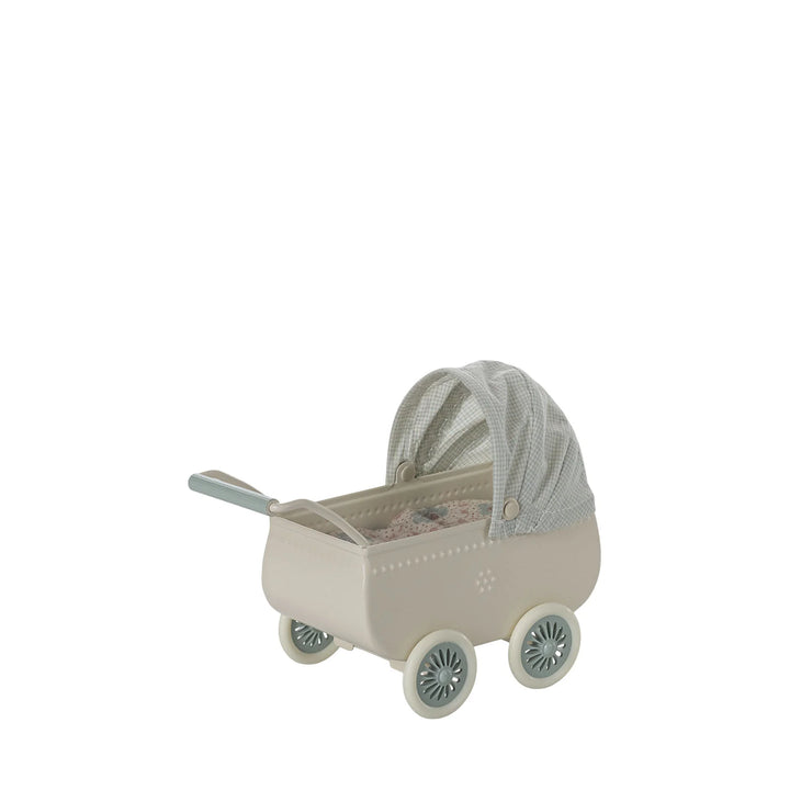PRAM WITH BABY MOUSE MINT