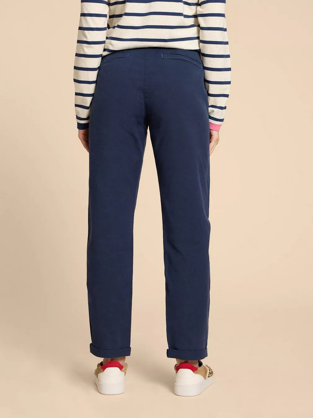 DARK NAVY TWISTER CHINO TROUSER