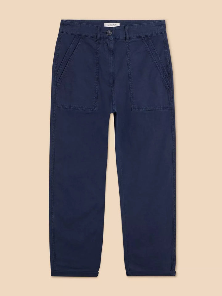 DARK NAVY TWISTER CHINO TROUSER