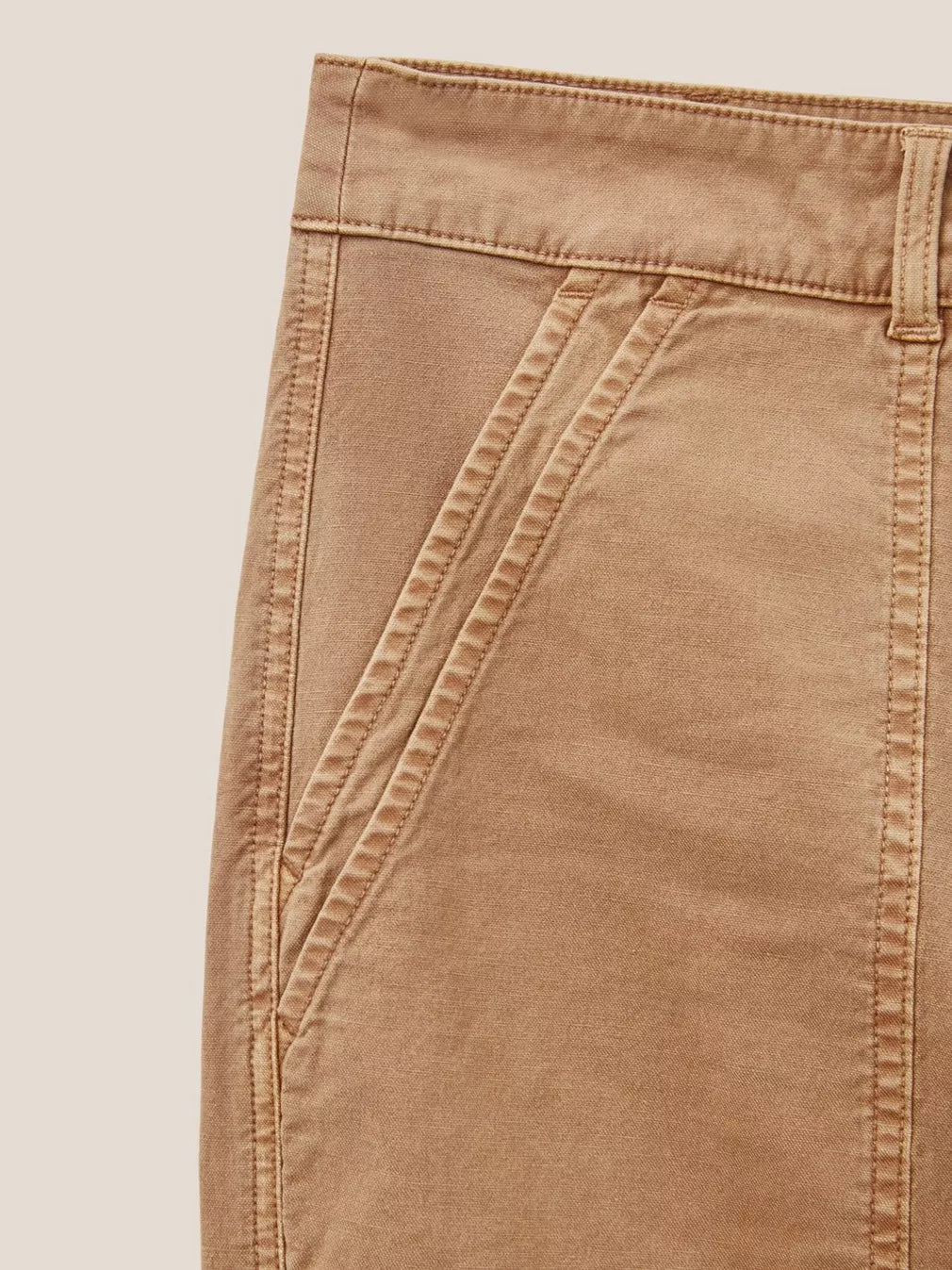 MID TAN TWISTER CHINO TROUSER