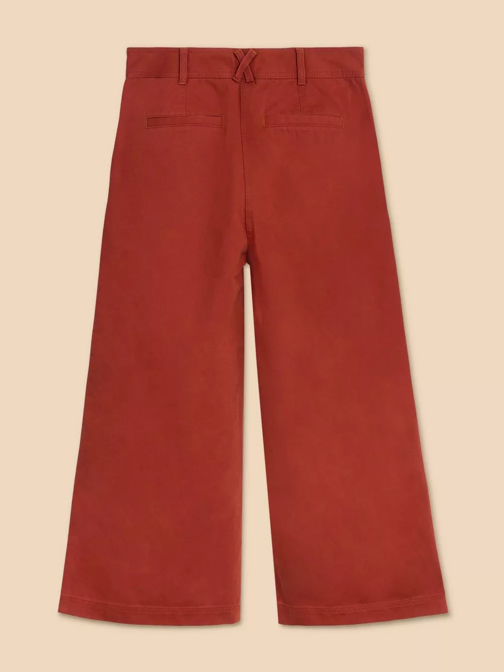 DARK RED SAMIRA WIDE LEG CROP TROUSER