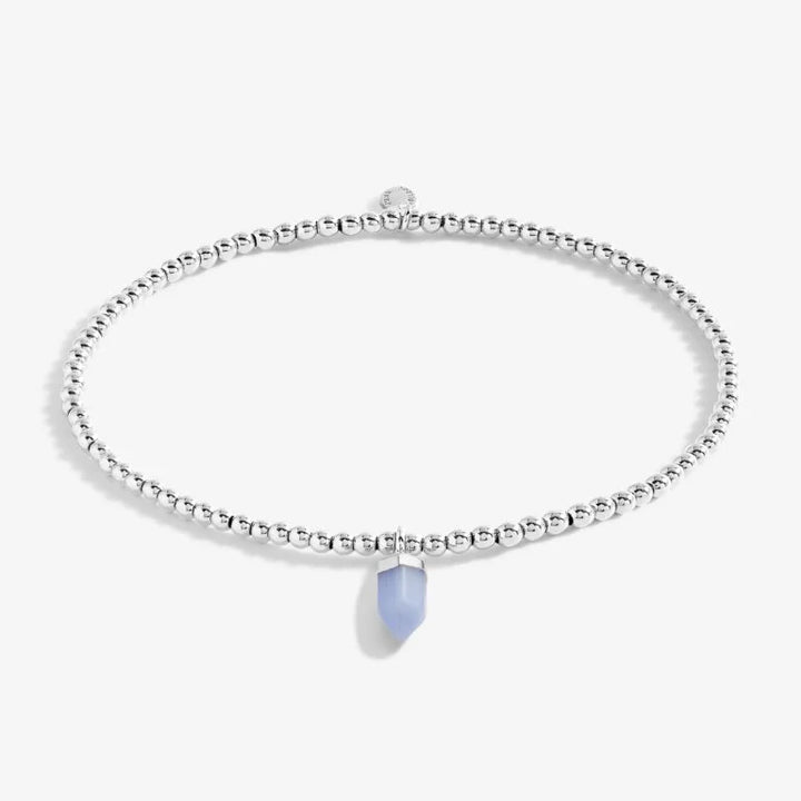 BLUE AGATE CRYSTAL ANKLET